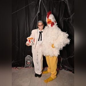 Rubber/Fur Chicken Mask